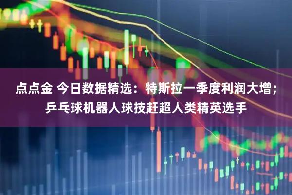 点点金 今日数据精选：特斯拉一季度利润大增；乒乓球机器人球技赶超人类精英选手