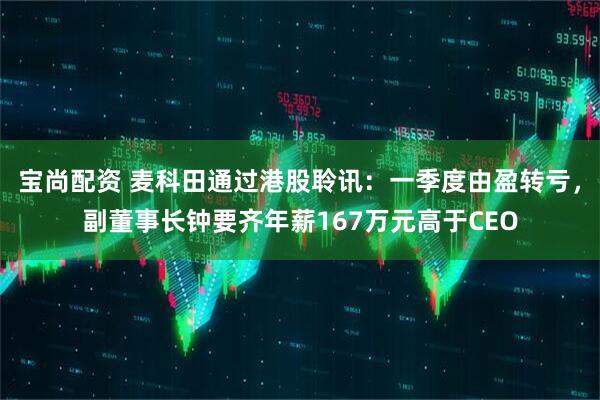 宝尚配资 麦科田通过港股聆讯：一季度由盈转亏，副董事长钟要齐年薪167万元高于CEO